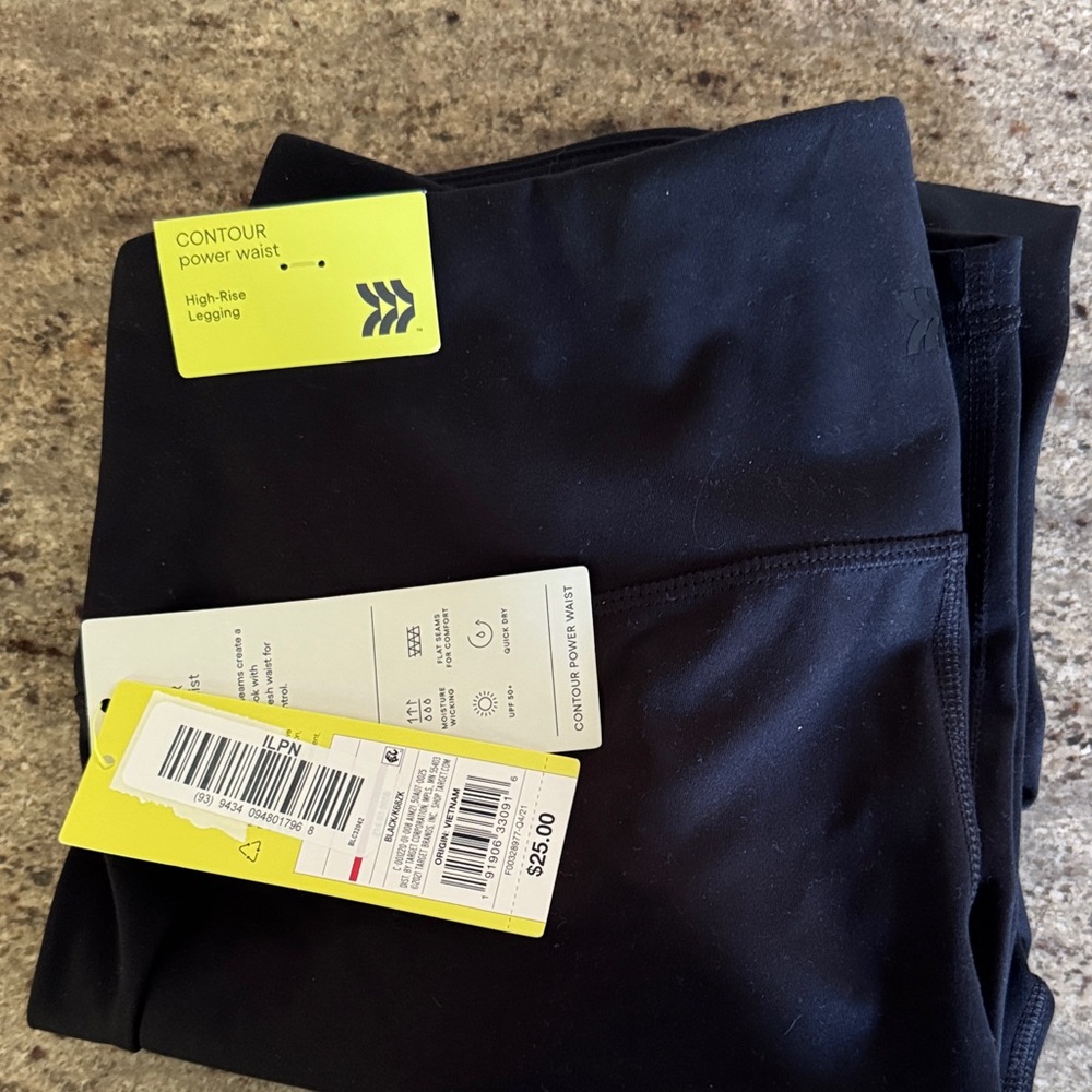 All in Motion Black High-Rise Leggings
